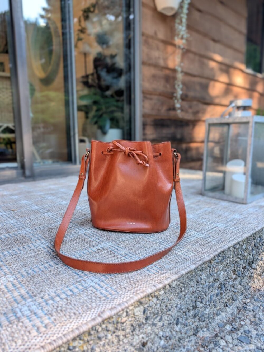Sézane Farrow Bag Natural Heritage Leather - Picture 2 of 9